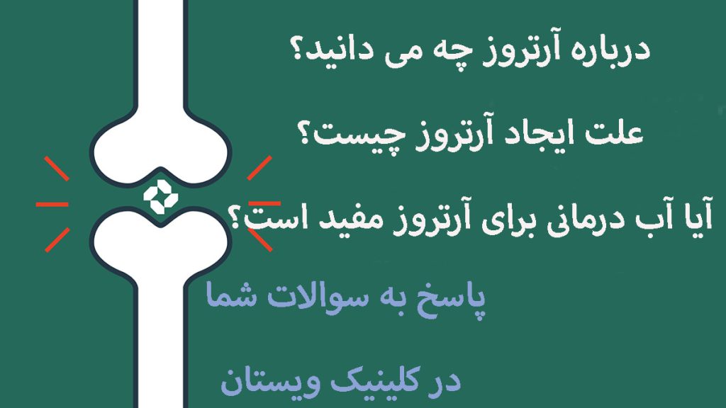 آب درمانی برای آرتروز یک مفصل پای انسان با پس زمینه سبز