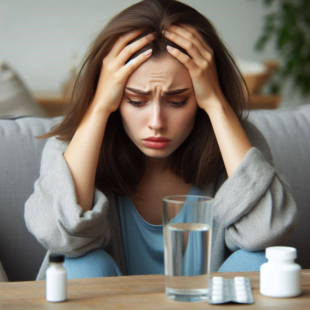 خانمی که دچار بی خوابی شده است