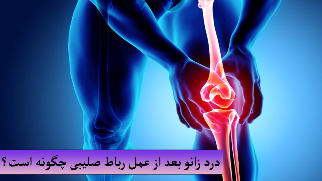 تصویری دیجیتالی از شخصی که دارای زانو درد است
