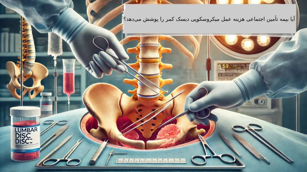 هزینه عمل میکروسکوپی دیسک کمر